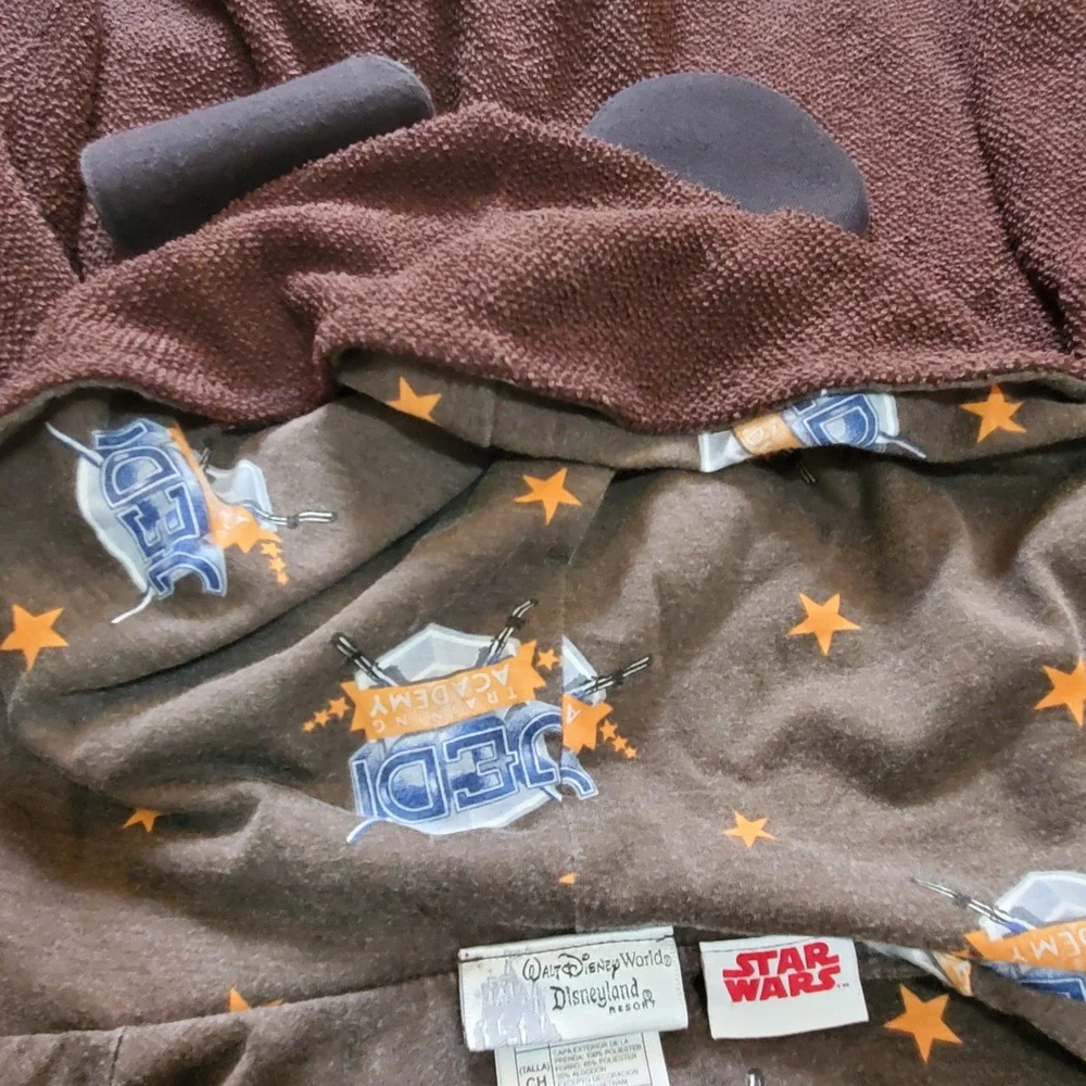 Disney Parks Star Wars Jedi Training Academy Hooded Robe Yoda Ears Brown Kids S